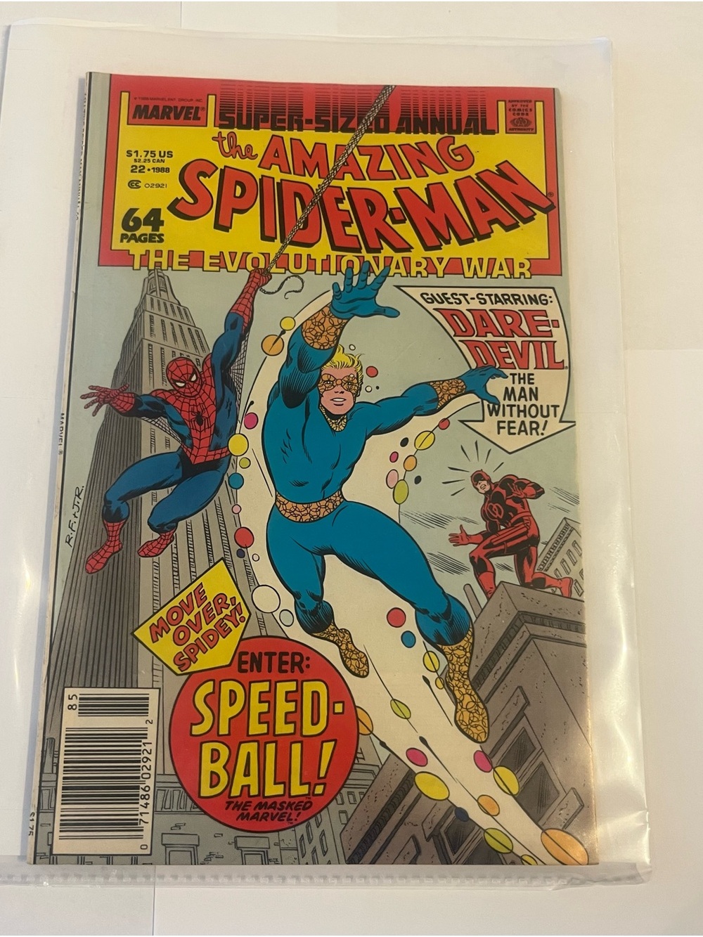 1988 Amazing Spider-Man Annual #22 The Evolutionary War Marvel Comic Book